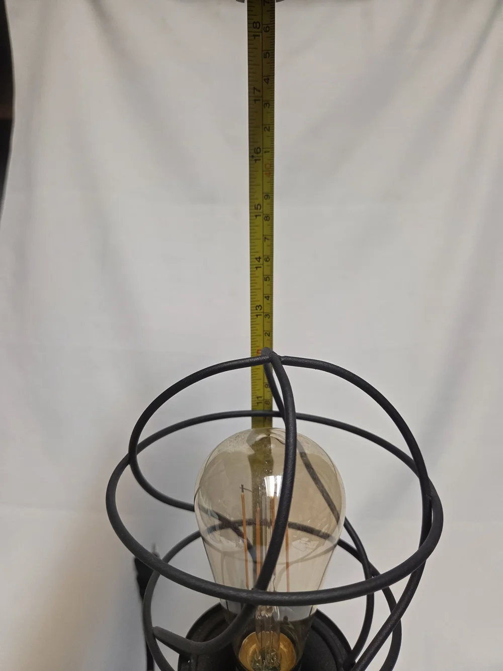 Industrial Black Metal Cage Table Lamp - Modern Home Accent